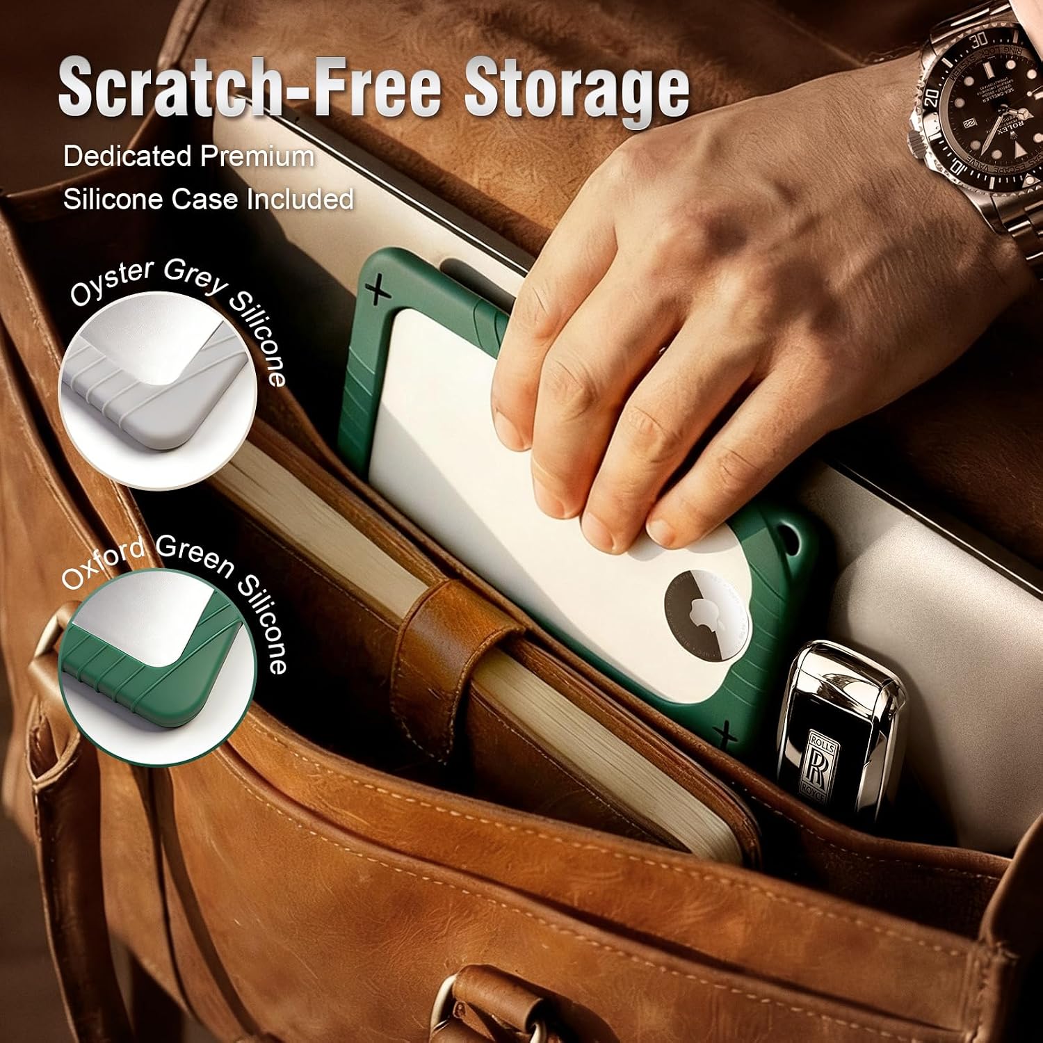 Crypto Seed Phrase Storage with Tracker Slot, BIP39 Mnemonic Seed Phrase for 12/18/24 Words, Fire-Resistant Waterproof Cold Storage for Ledger, Trezor, MetaMask (Oxford Green)